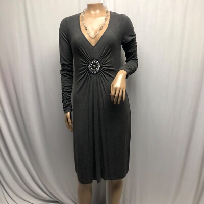 ice grey dress Cowl Slip Mini Dress