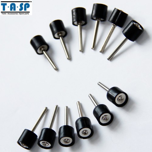 12PCS 1/2" Rubber Mandrel and 1/8" Shank Sand Drum Holder Dremel Rotary Tool - Picture 3 of 4