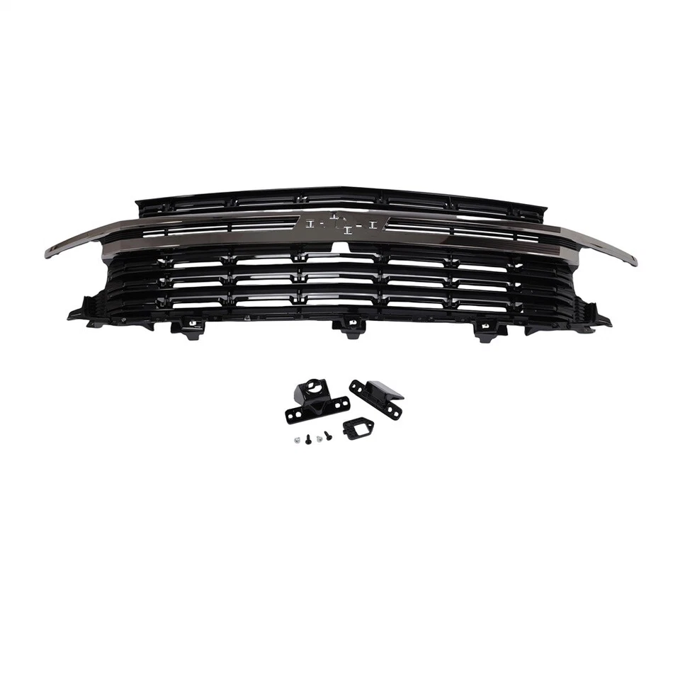 For 2021-2024 Chevrolet Tahoe Suburban HC Style Front Upper Grille (Gloss Black) Foto 2 de 4