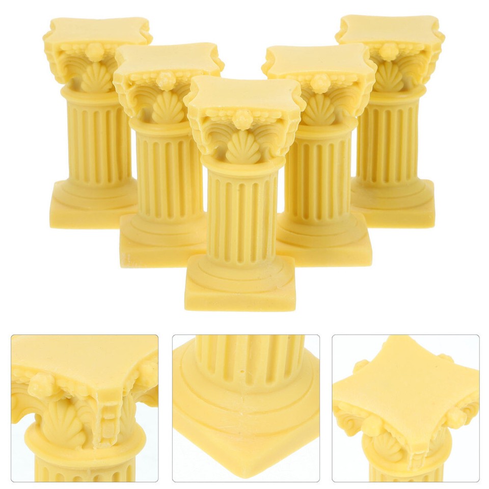 3 PCS Greek Statue Column Statues Roman Decoration Ornament Pillar eBay