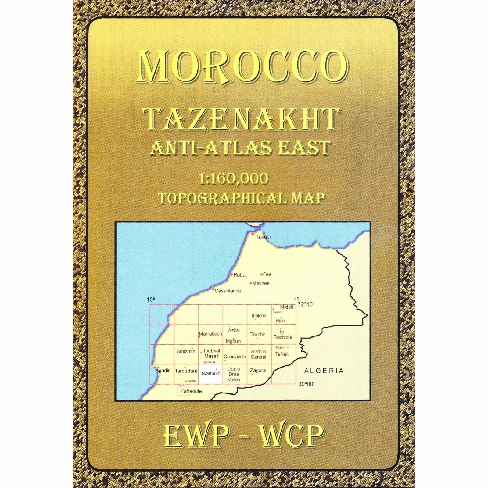 Morocco Tazenakht Anti-Atlas East Topographic Map