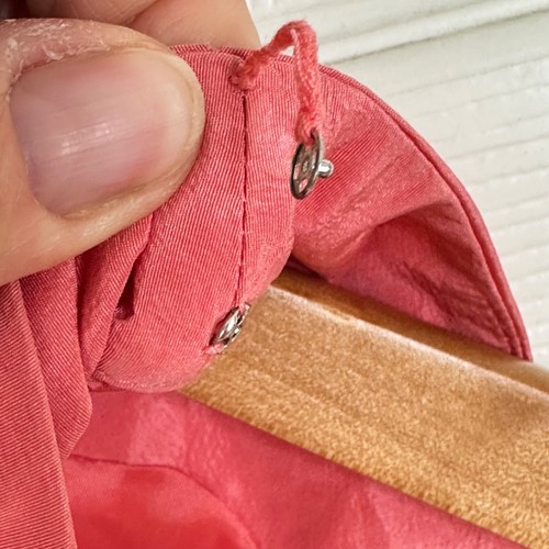 J. Crew Women's Coral Pink Tank Dress with a Ruffle Neckline 100% Silk Size 2 - Picture 6 of 11