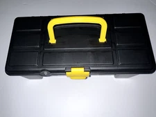 1 Mini Toolbox Hand Held Carry Storage Lockable Small Tool Box 12x6x4 Lunch Coin