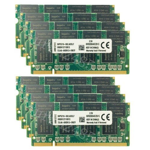 10GB 10x 1GB PC-2700 333MHz DDR1 SO-DIMM Laptop Arbeitsspeicher Für Kingston DE - Bild 2 von 10