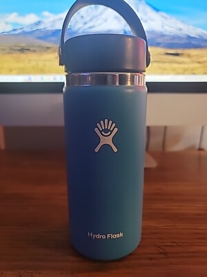 Hydro Flask Tumbler Blue 16 ounce With Logo | eBay