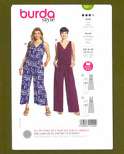 Misses Jumpsuit/Overalls Sewing Pattern, Elas...