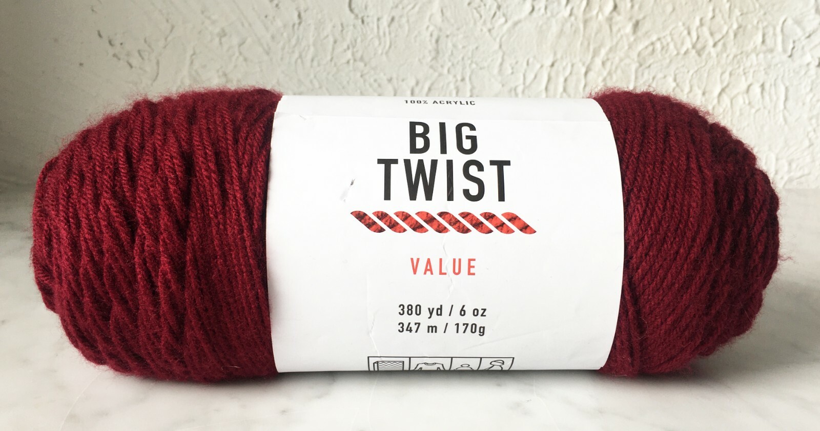 Jo-Ann Big Twist Value Medium Weight Acrylic Yarn - 1 Skein Color Wine  400168006256 | eBay