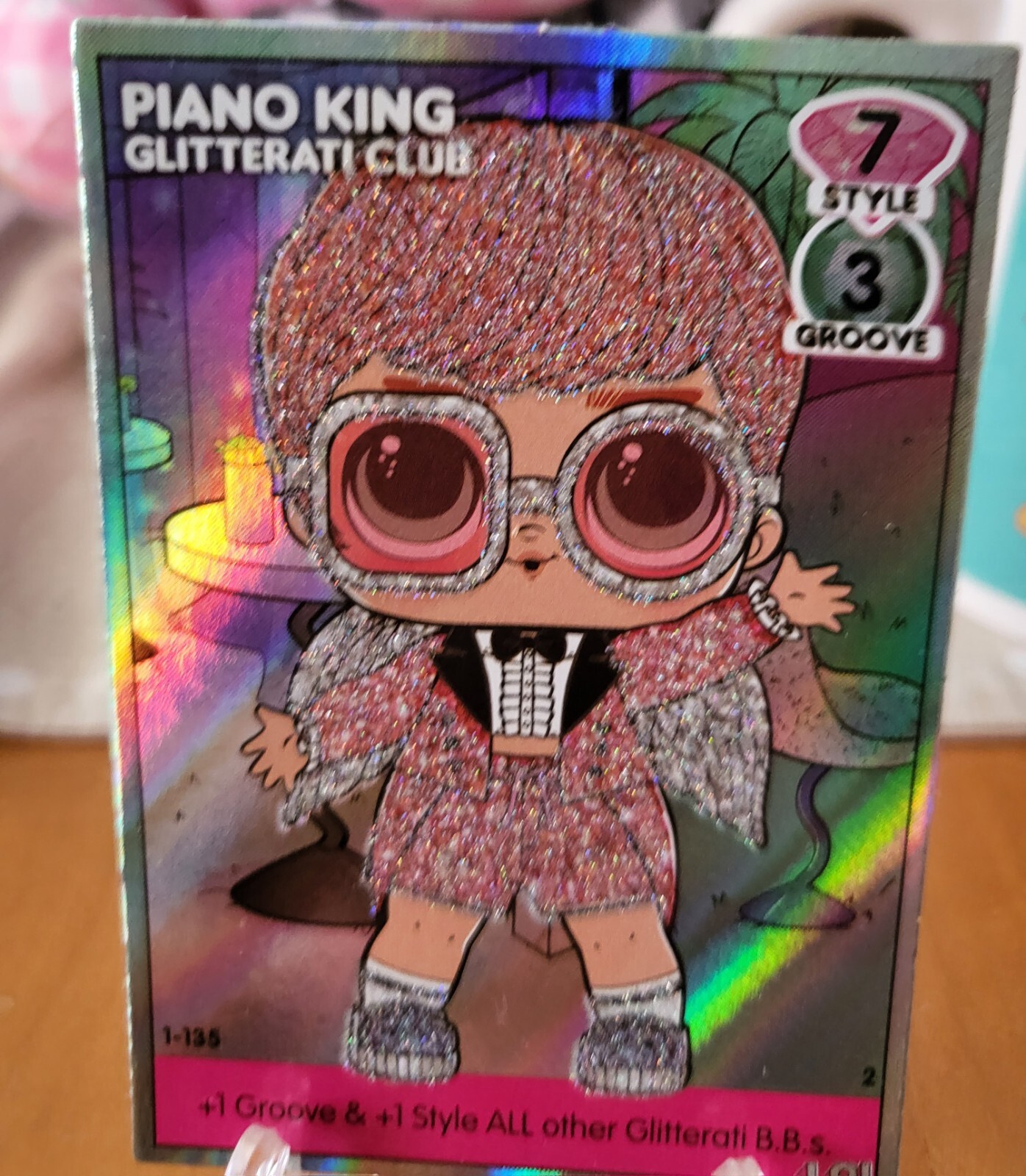 LOL Surprise! Dance Off 1135 Piano King Glitterati Club Rare Card eBay