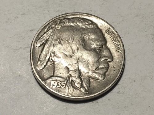 1935-S DDR-001 FS-801 Choice Very Fine Buffalo Nickel #1 - Picture 4 of 5