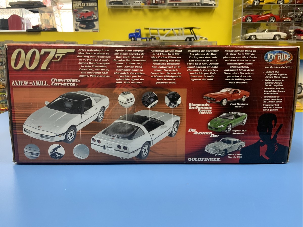 ミニカー 007 A View to a Kill Chevrolet Corvette JOYRIDE 007 JAMES BOND CHEVROLET CORVETTE A VIEW TO KILL