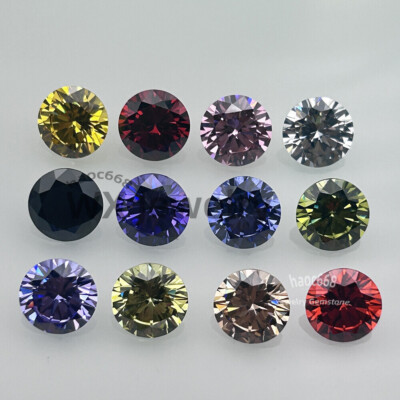 1000pcs Round Loose CZ Stone High Quality Cubic Zirconia Various  Color