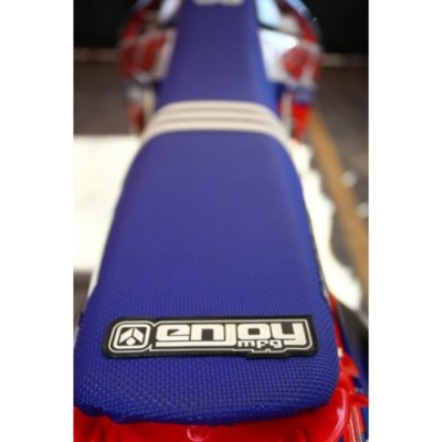 2017 Ribbed Gripper Seat Cover All Blue 