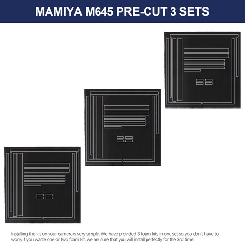 Pre-cut Light Seal Foam Sponge Repair Kits For Mamiya M645/M645 J/M645 1000S - Picture 10 of 13