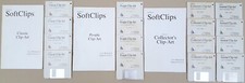 SoftClips Volumes 1-4 Clip-Art - 1990-1991 SoftWood for Commodore Amiga