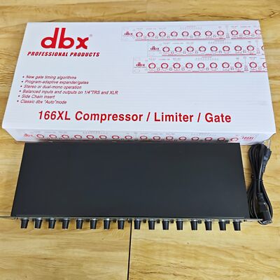 New DBX 166XL Compressor Limiter/Gate Effects DSP Processor