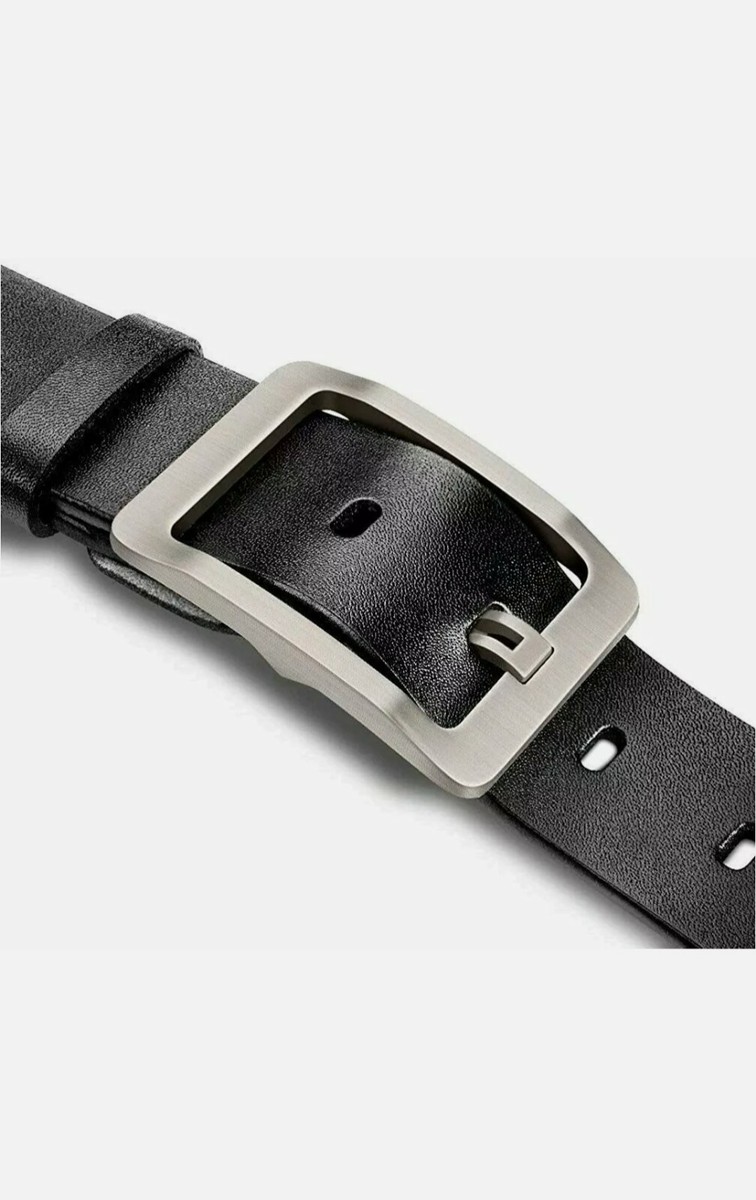 Men's belt, OVEYNERSIN Genuine, Black Size 33