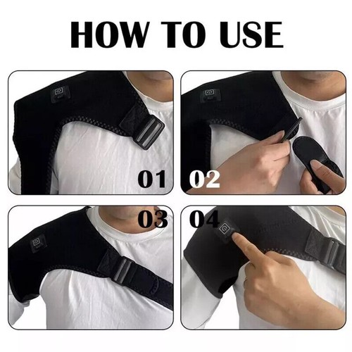 Electric Heated Shoulder Wrap Brace Rotator Cuff Support Relief Pain Women&Men - Picture 12 of 14