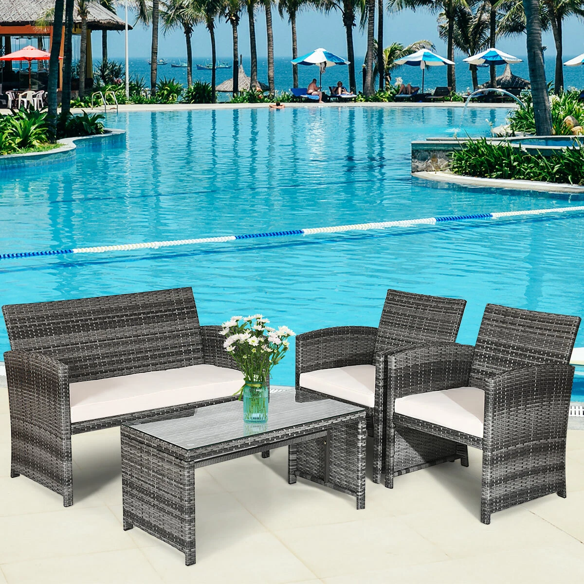 Rattan garden furniture 123 hot sale
