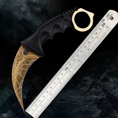 Camping Karambit Fixed Blade Knife Outdoor Survival Tactical Hunting Claw Knife - Picture 15 of 19