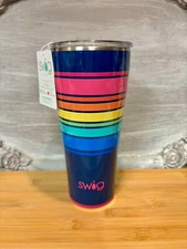 New SWIG LIFE 32oz Tumbler - Electric Slide - Fun & Bright!  - Insulated Cup