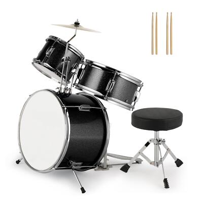 Ktaxon Pack Junior Drum Set, Beginner Drum Kit With Stool