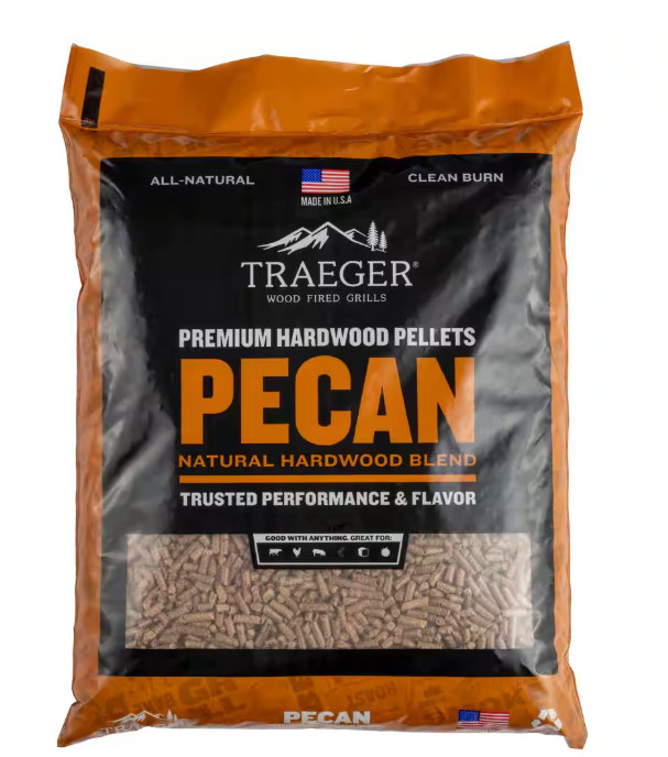 Traeger Pecan All-Natural Wood Grilling Pellets, 20 lb. Bag - PEL314