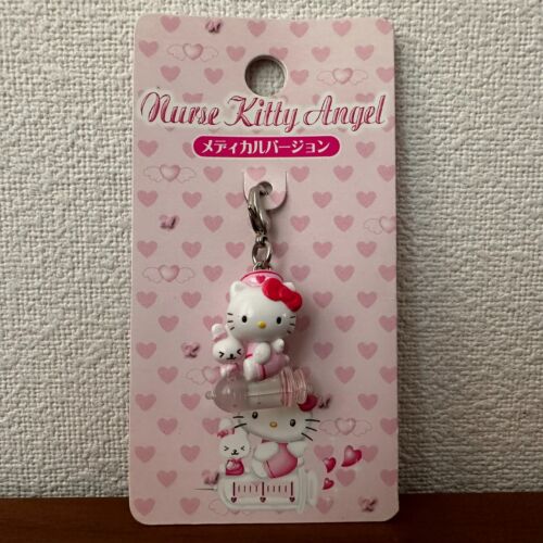 Rzadki Hello Kitty Pielęgniarka Medyczna Vintage Brelok charm maskotka na zamek błyskawiczny SANRIO #559 - Zdjęcie 1 z 12