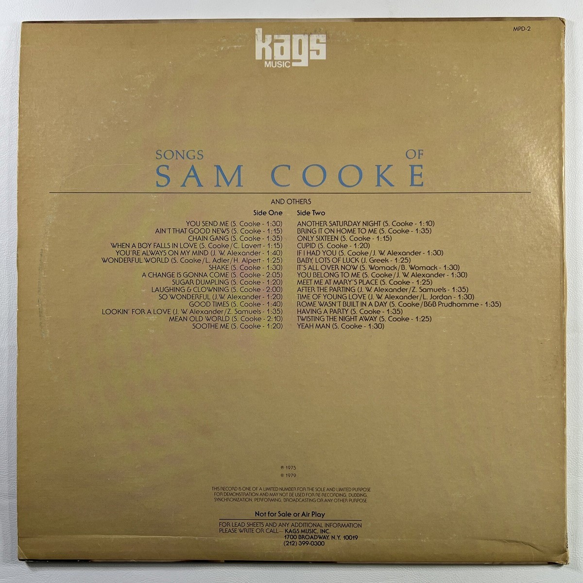 未使用 Sam Cooke - Songs By Sam Cooke / LP SAM COOKE / Songs By Sam Cooke (LP) / Keen | WAXPEND RECORDS