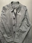 1960s Men's True Vintage Black Plaid Raincoat Overcoat Trench- 39R — photo 8