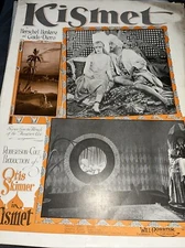 Kismet 1920 Otis Skinner SILENT FILM Sheet Music Henlere Diero