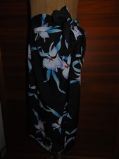 Vintage Made In Hawaii Wrap Around Floral Skirt Wrap 100 Polyester