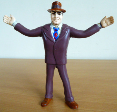 Who Framed Roger Rabbit Eddie Valiant Bendy Figur Flexies Vintage 1987 LJN