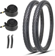 Beach Cruiser Bike Tires  Kit:24X2.125/26X2.125 Inch Folding Bicycle Tires,Inner