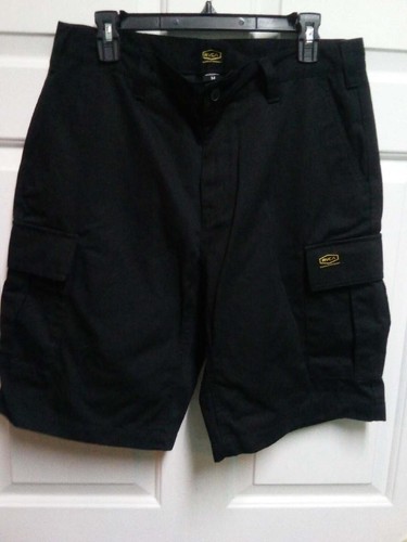 NEW RVCA Men's Shorts Americana Cargo Size 34 Black Relaxed Fit
