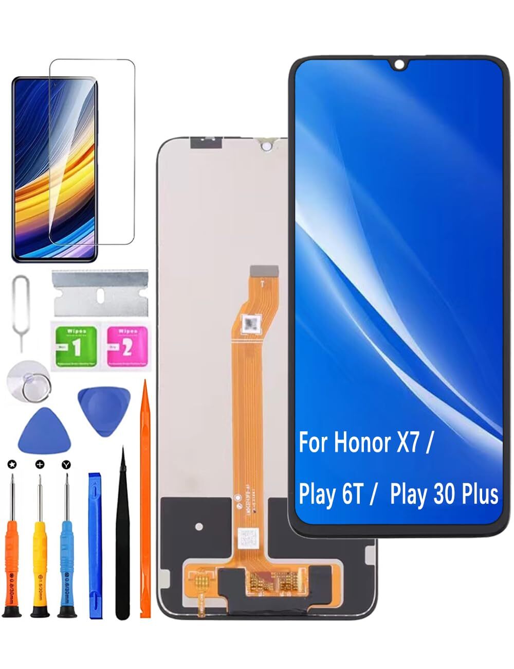 Display di ricambio originale per Huawei Honor X7 / Play 6T / Play 30 (G1r)
