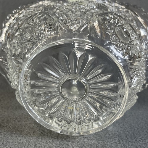 Cesta de novia de vidrio con mango flores nupciales vidrio prensado transparente borde con volantes de colección - Imagen 8 de 18