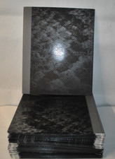 25 PACK OF MEAD FIVE STAR 2 POCKET FOLDERS BLACK V-758