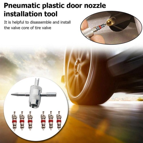 7Pcs Tyre Valve Core With Remover Tool Schrader Valves For Car or Bike Re pair/{ - Picture 3 of 10
