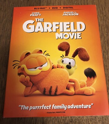 The Garfield Movie 2024 Blu-ray + DVD + Digital w/ Slipcover  NEW