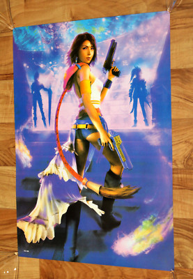 Final Fantasy X-2 Yuna Very Rare Poster Playstation 2 PS2