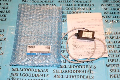 #ad SMC ISE1 T1 18 Pressure Sensor 1 8quot; New $150.75