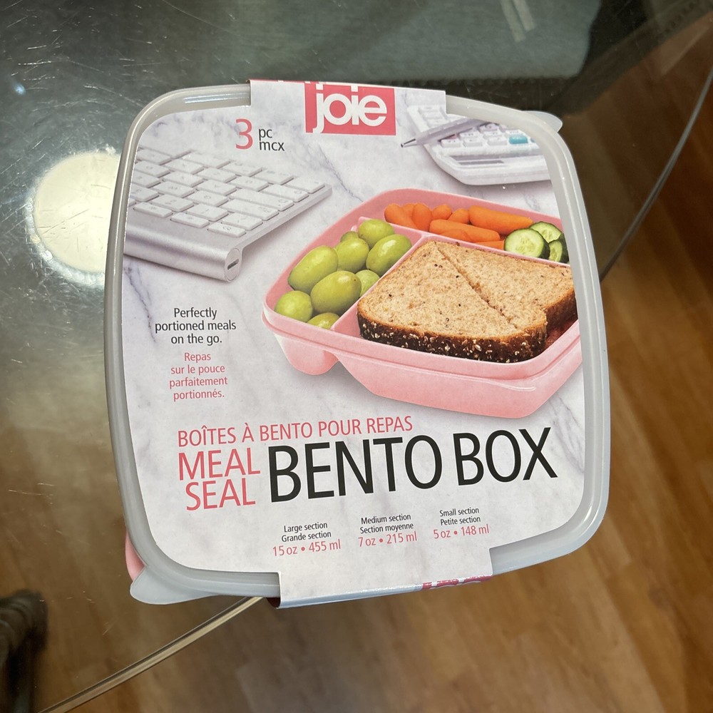 Joie Bento Box Meal Seal Set 3-Piece BPA-Free Lunch Containers  