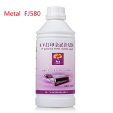 FJ580 UV Metal Coating Liquid For Al- Alloy Ti-Plate Wood Printing Water-based