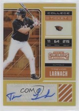 2018 Panini Elite Extra Edition Gold Prizm 7/10 Trevor Larnach #TL Auto hg6