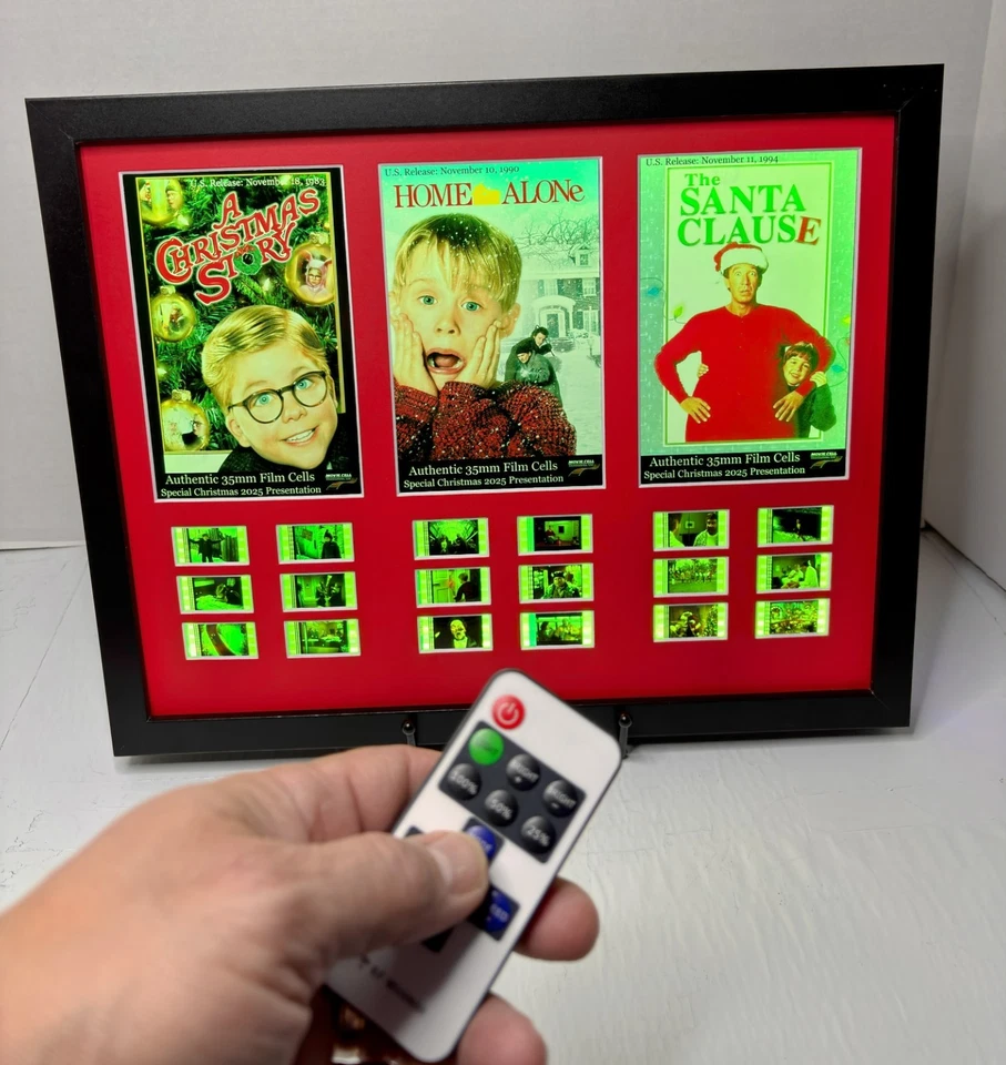 Home Alone/A Christmas Story/The Santa Clause  Trilogy 35mm Film CELL LIGHTED - image 3 of 4