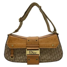 Auth DIOR/ChristianDior Street Chic, Trotter - Beige Dark Brown Light Brown