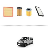 Hoffcar Wartungsset - 4 Filter Kompatibel Mit Nissan Primastar 2.0 DCI 84KW D