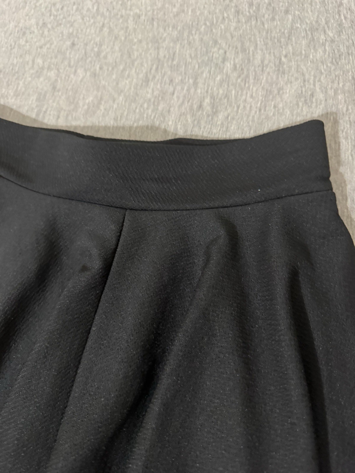 Urban Coco Black Pleated Skater Skirt Short Solid Women’s Regular Size M image 8