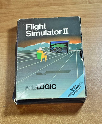 Flight Simulator II by Sublogic 5.25 disk for Apple II +,IIe,IIc,IIgs