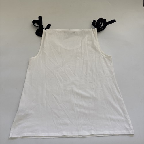 White House Black Market camicia bianca senza maniche business casual canotta grande - Foto 6 di 9